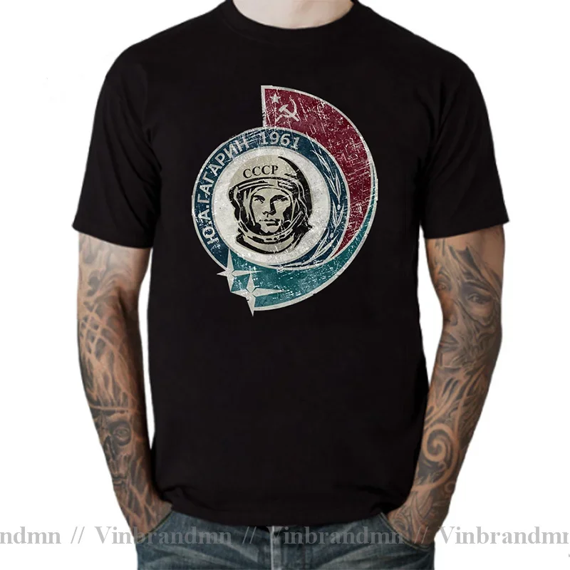 CCCP Russian USSR Artificial Satellite Spaceship T Shirts Soviet Moscow Yuri Gagarin Cosmonaut Mars Rocket Laika Goolag T-shirts