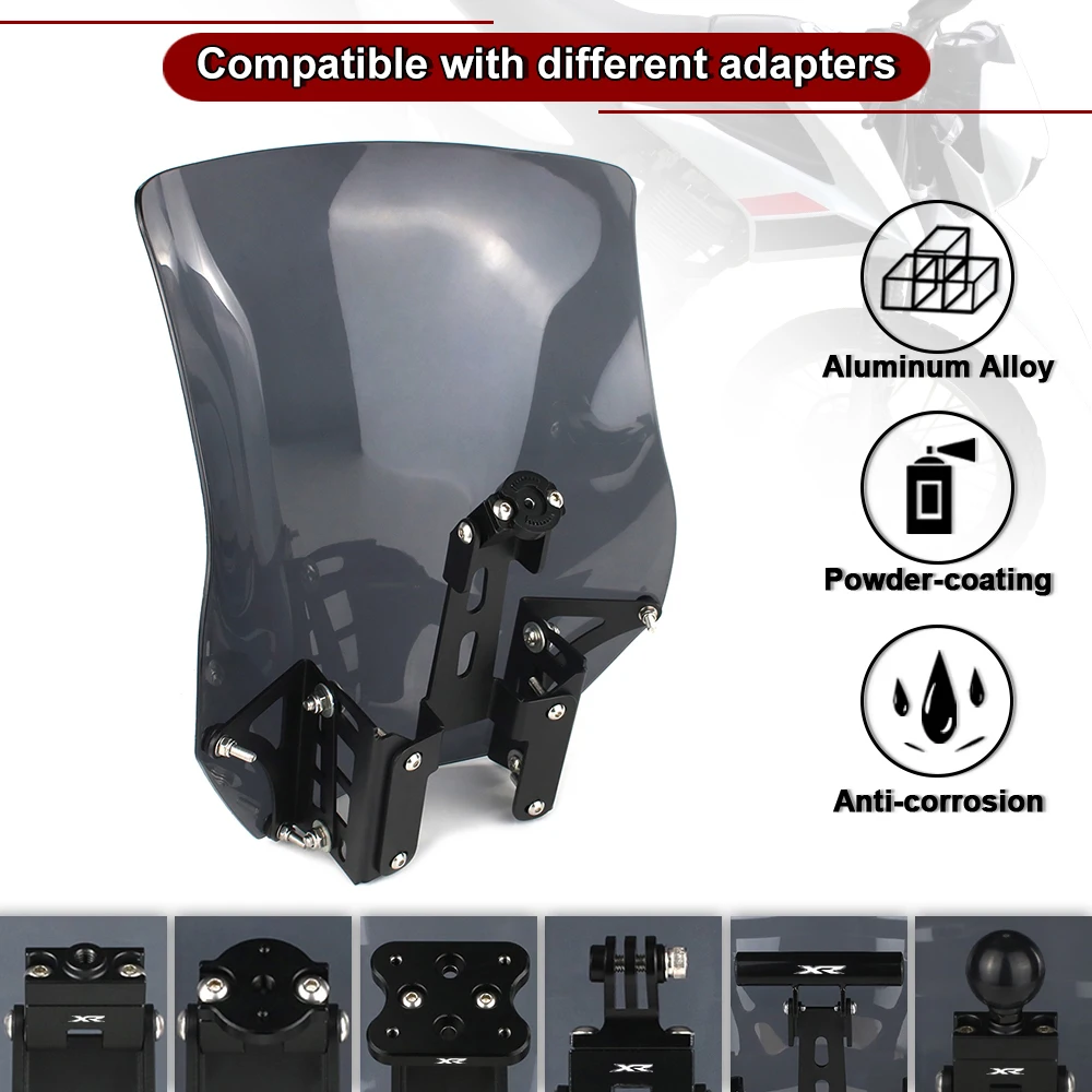 Фото Для Honda XR150L 2014-2025 XR125L 2014-2017 мотоциклетный регулируемый кронштейн для лобового стекла и кронштейн для GPS-навигации №2