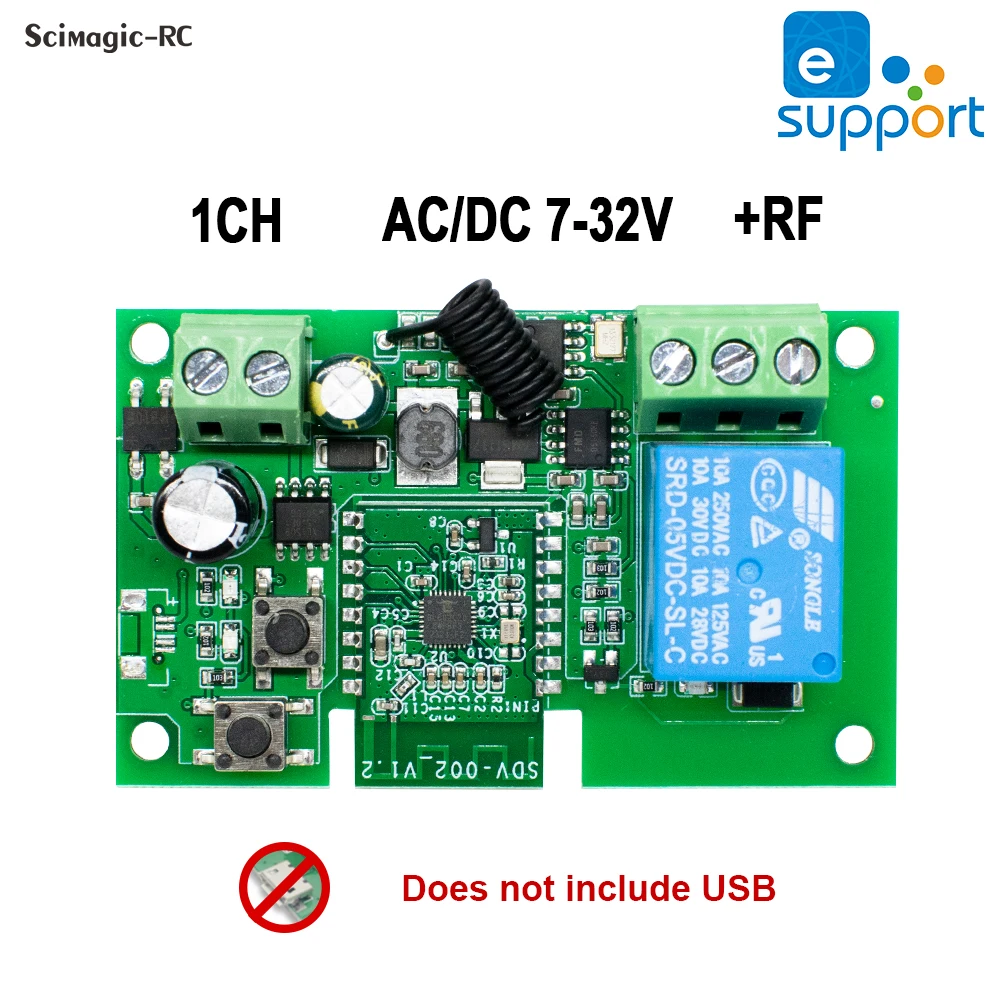 

Scimagic-RC Ewelink 1-канальный Wi-Fi умный переключатель