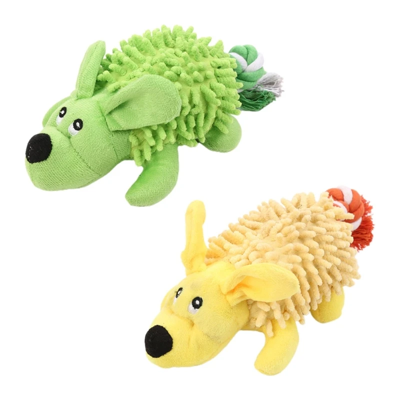 

Stuffed Dog Toy Squeak Animal Plush Chew Toy for Small Medium Dogs Teeth Clean D0LD