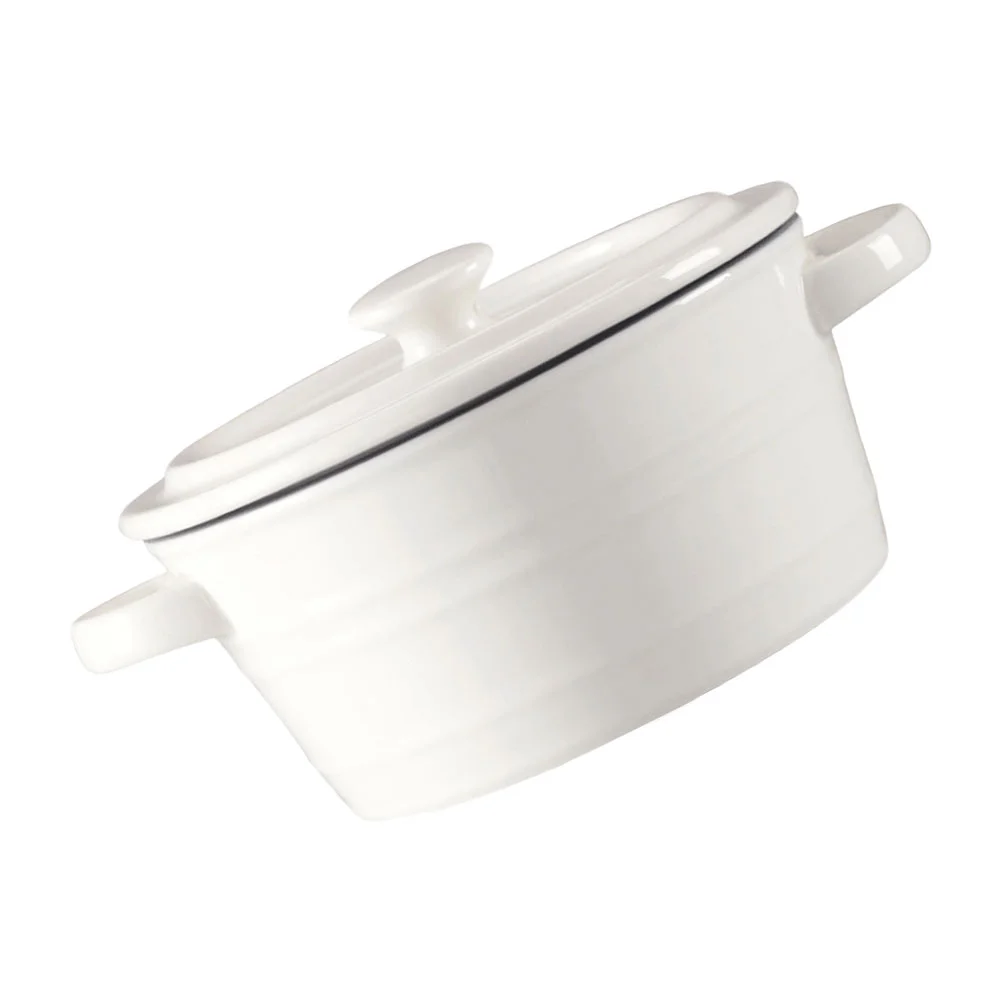 

1 Set Household Ceramic Storage Bowl Binaural Dessert Bowl Simple Salad Bowl