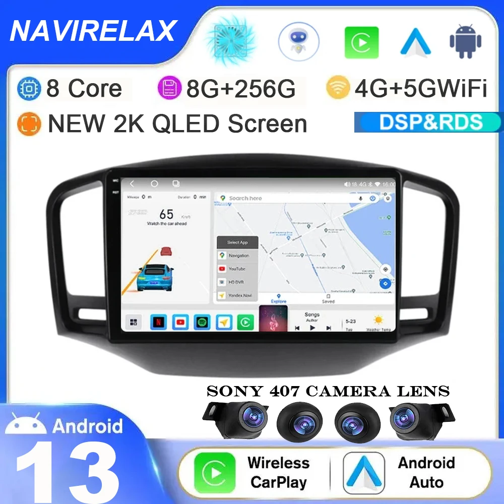 

Android 13 для Roewe 350 2010 2011 2012 - 2016 Carplay 4G LTE GPS автомобильный Радио проигрыватель мультимедийный плеер Навигация BT DSP WIFI