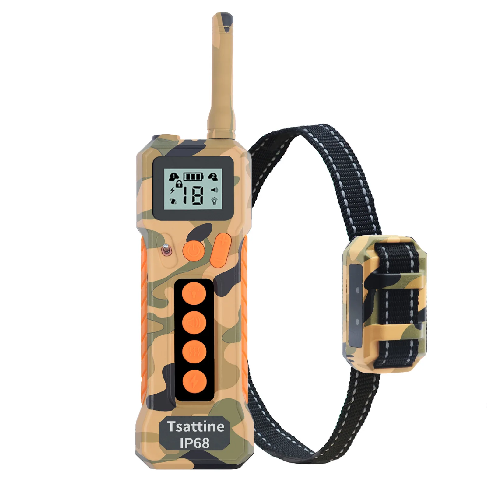 Ошейник для дрессировки собак с дистанционным управлением, 800 футов, звуковая вибрация, статическая стимуляция, электронный ошейник для собак различных пород