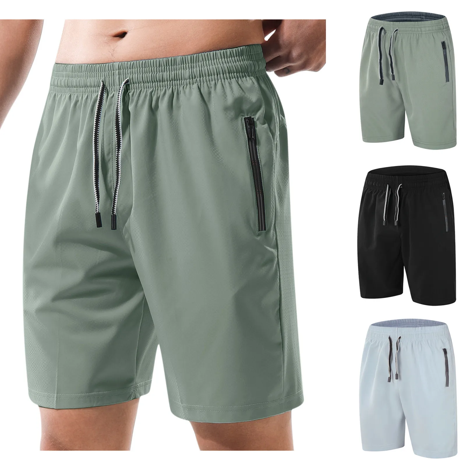 

Running Shorts Gym Fitness Training Quick Dry Beach Short Pants Male Summer Sports Workout Bottoms Clothing 2022