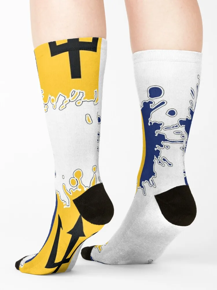 Барбадос Национальный флаг брызговые носки для бега снега подарок на заказ