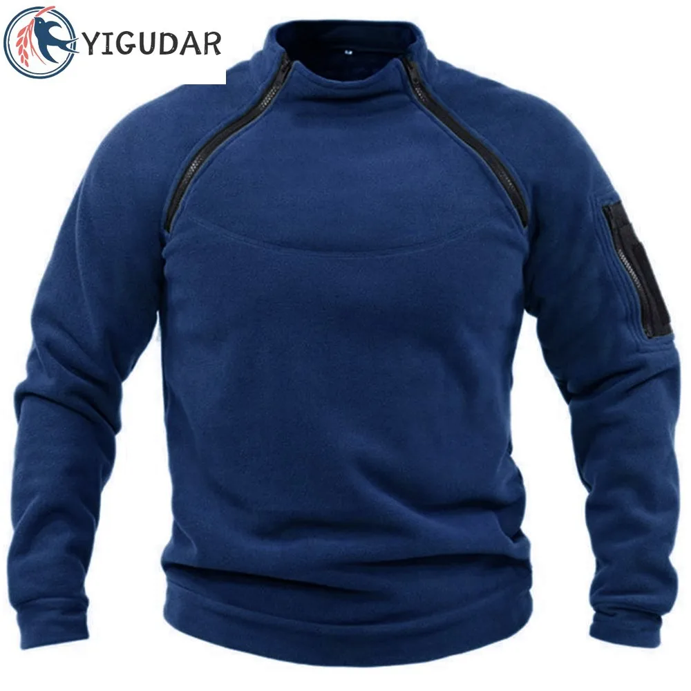 

Men Tactical Outdoor Polar Fleece Jacket Hunting Clothes Warm Zipper Pullover Man Windproof Coat Thermal Hiking Military Sweater