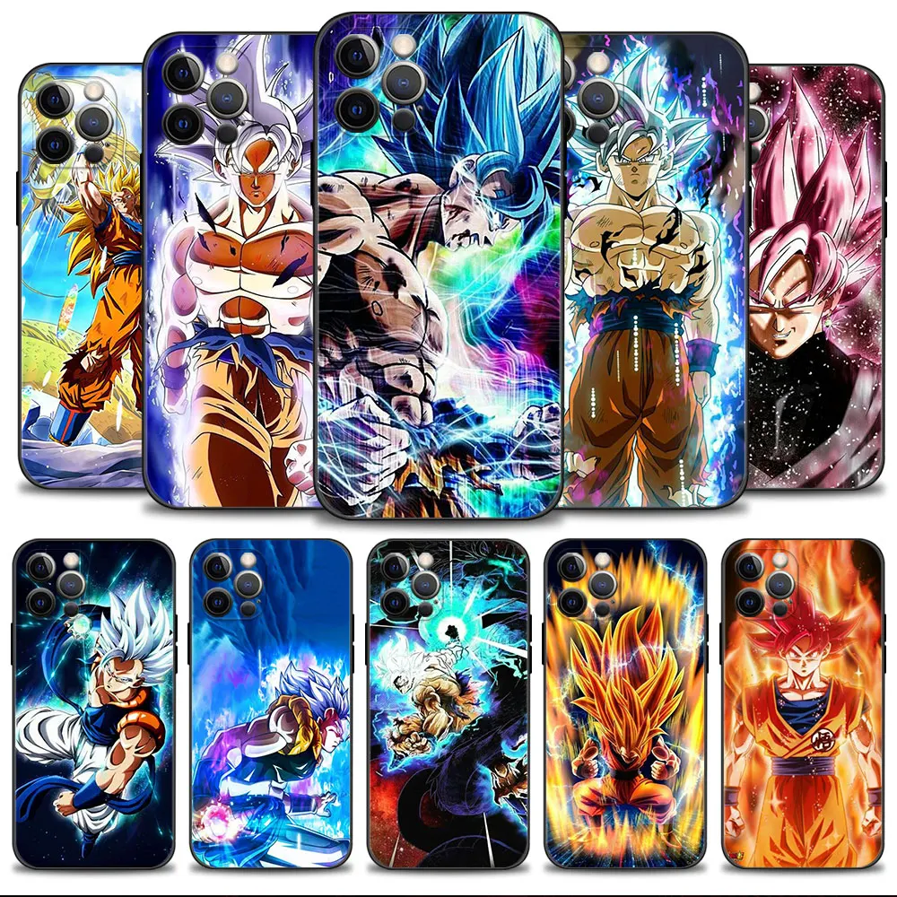 

Soft Silicone Phone Case For iPhone 14 13 12 11 Pro Max 6 6S 7 8 Plus X XS XR 12 13 Mini Shell Dragon Super Goku