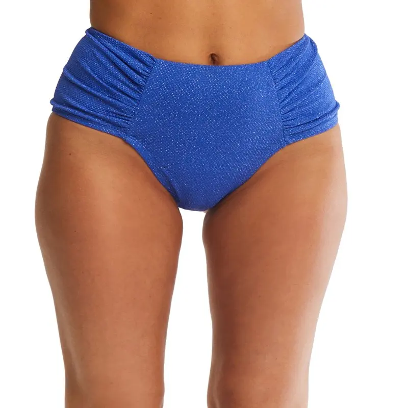 

Женский купальник бикини с рюшами и боковой панелью