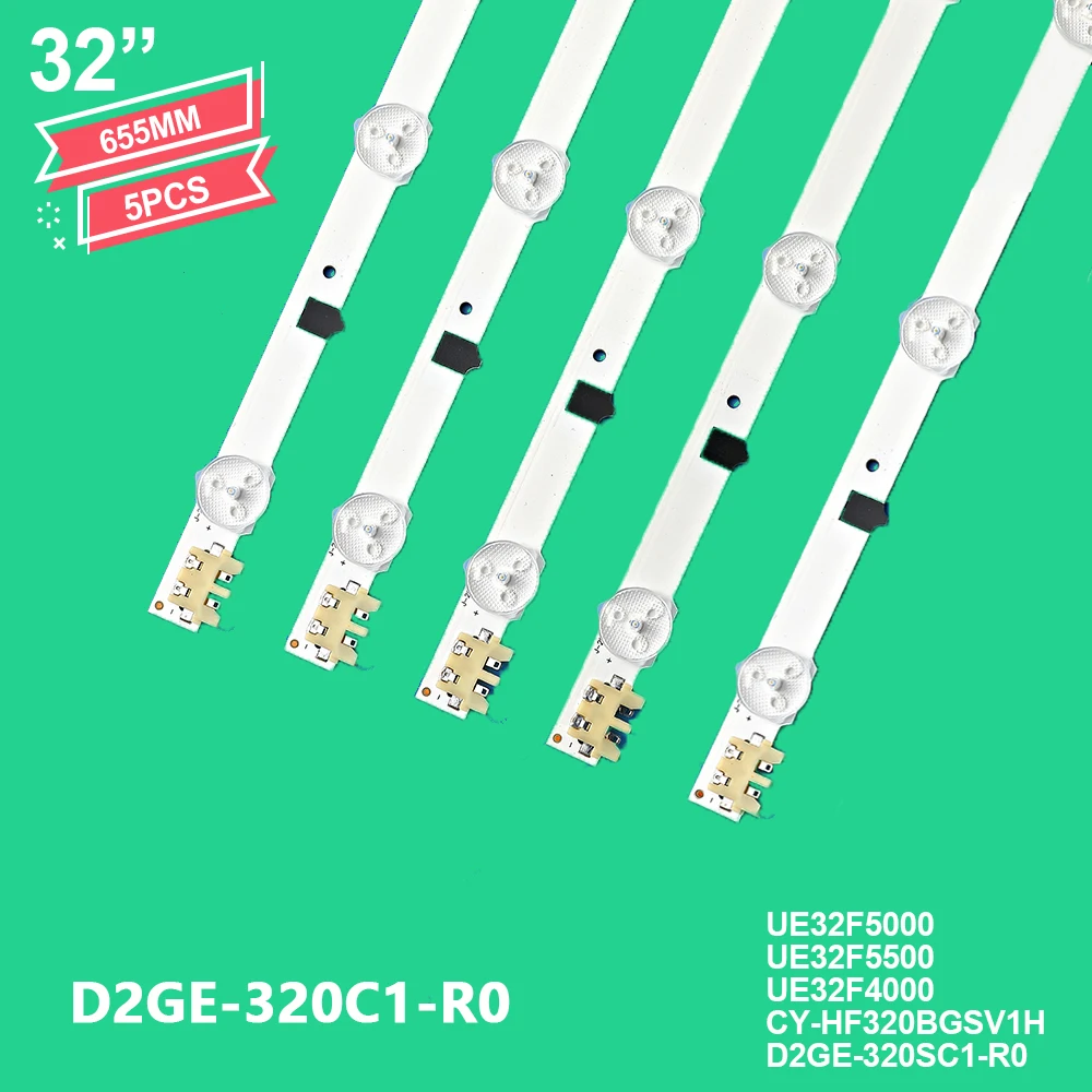 Led полоса D2GE-320SC1-R0 BN96-28489A для телевизора Samsung Sharp 32 D2GE-320C1-R0 UE32F5000 UE32F5500 UE32F4000 CY-HF320BGSV1H 655M