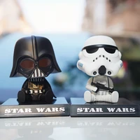 11cm Anime Figure Shaking Head Doll Office Desktop Car Decoration Auto Accessories Action Figurine Toys Mobile Phone Bracket