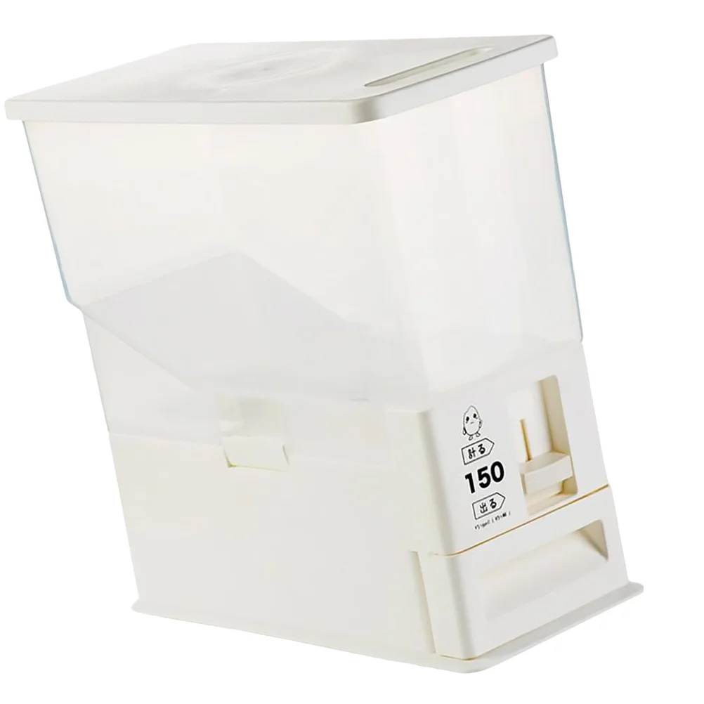 

5 Kg Flour Dispenser Rice Storage Containers Cereals Rice Dispenser Bin Sealed Rice Bucket Storage Container