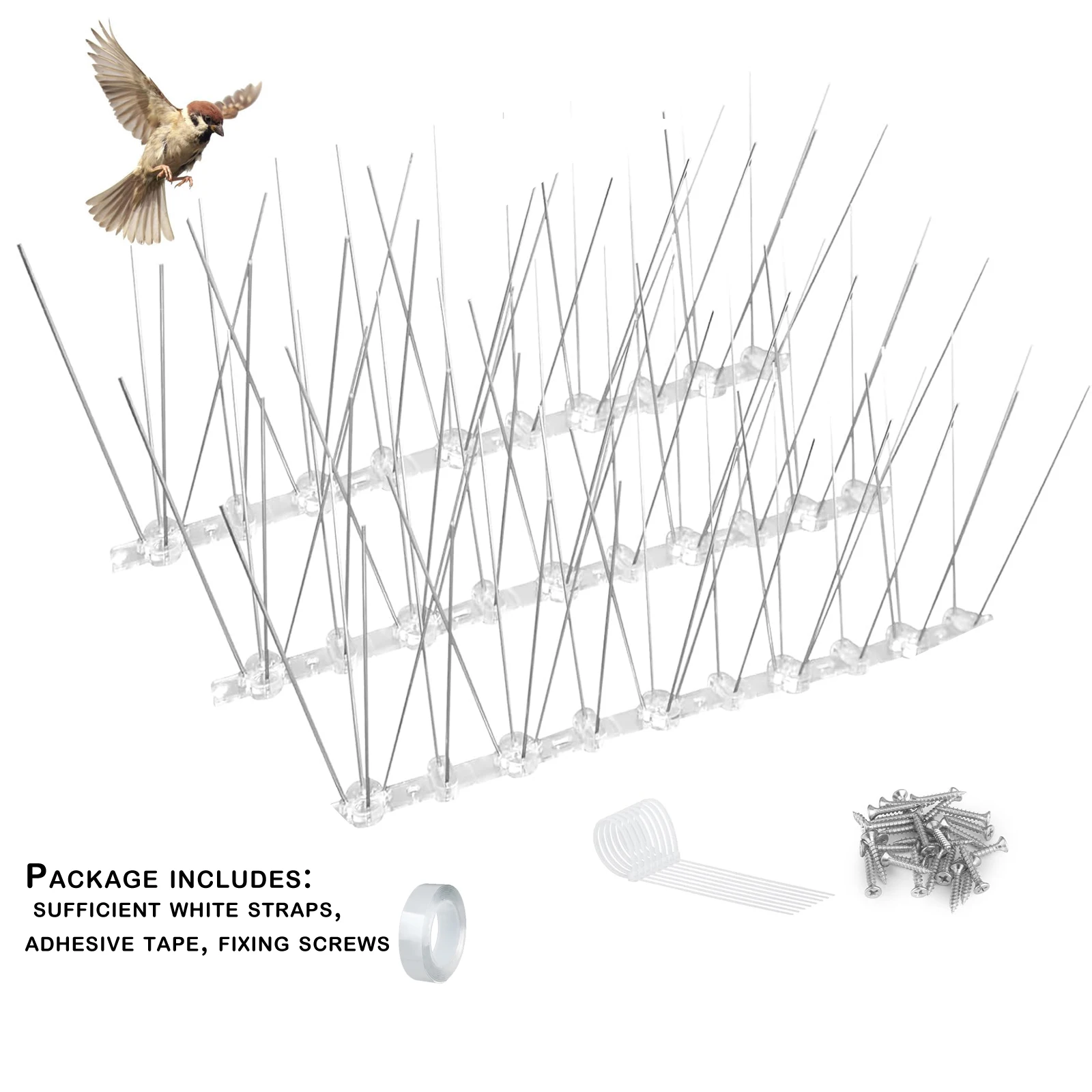 12 ~ 14 шт. шипы против птиц для забора крыши и балкона голубей из нержавеющей стали