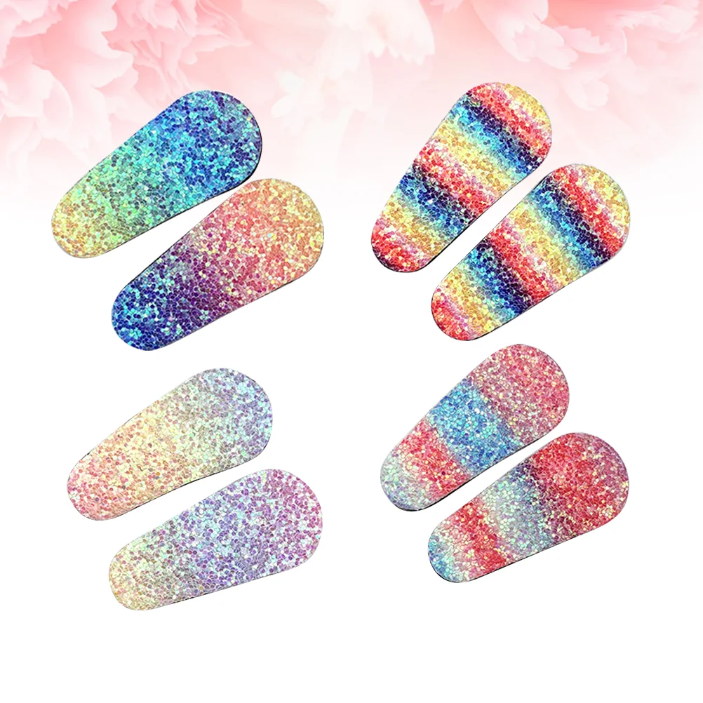 

Glitter Hairpins Fashion Rainbow Color Hair Accessories Hair Clips Hair Decors for Teens Toddlers