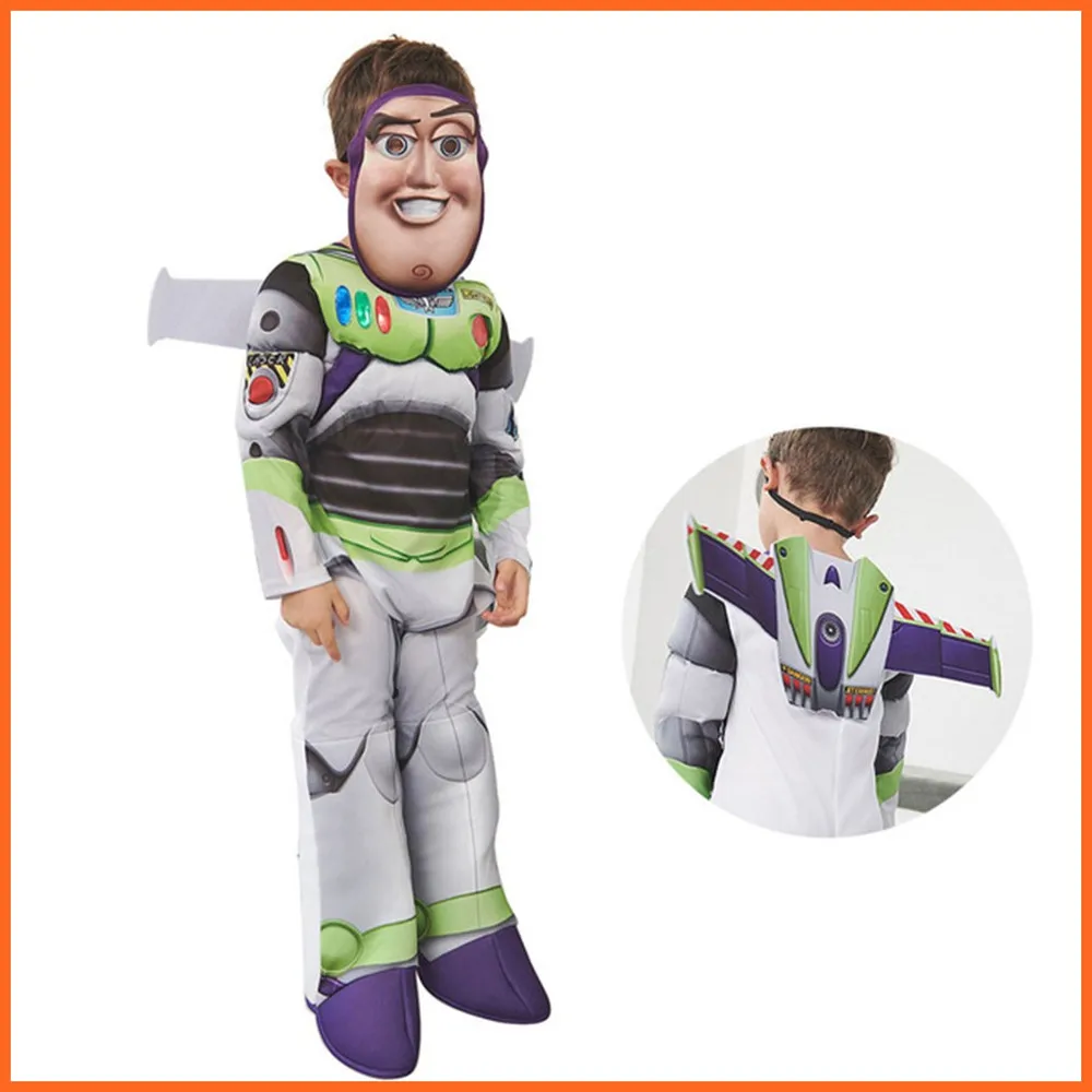 

Buzz Lightyear Costume Kids Halloween Costume for Children Carnival Party Clothing