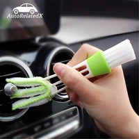 car styling auto accessories 2 in 1 car air conditioner outlet cleaning tool long durable multi purpose duster brush cleaner