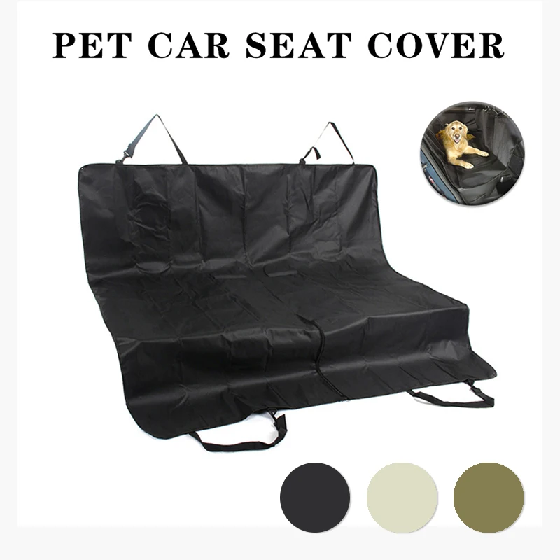

Dog Car Seat Cover Pet Carriers for Dogs Cats Cars Transportation Waterproof Car Back Seat Mat With Safety Belt Dog Accessories
