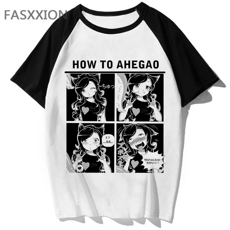 

ahegao t shirt hop for t-shirt tee funny men male hip streetwear tshirt top clothing harajuku