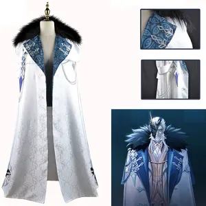 Imported Game Anime Genshin Impact Fatui cosplay Executive cloak Tartaglia scarf Childe Ajax halloween clothe