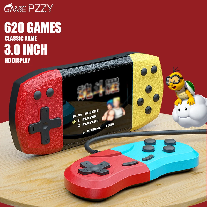 Портативная мини-консоль для видеоигр 620 встроенных игр игровая консоль в стиле