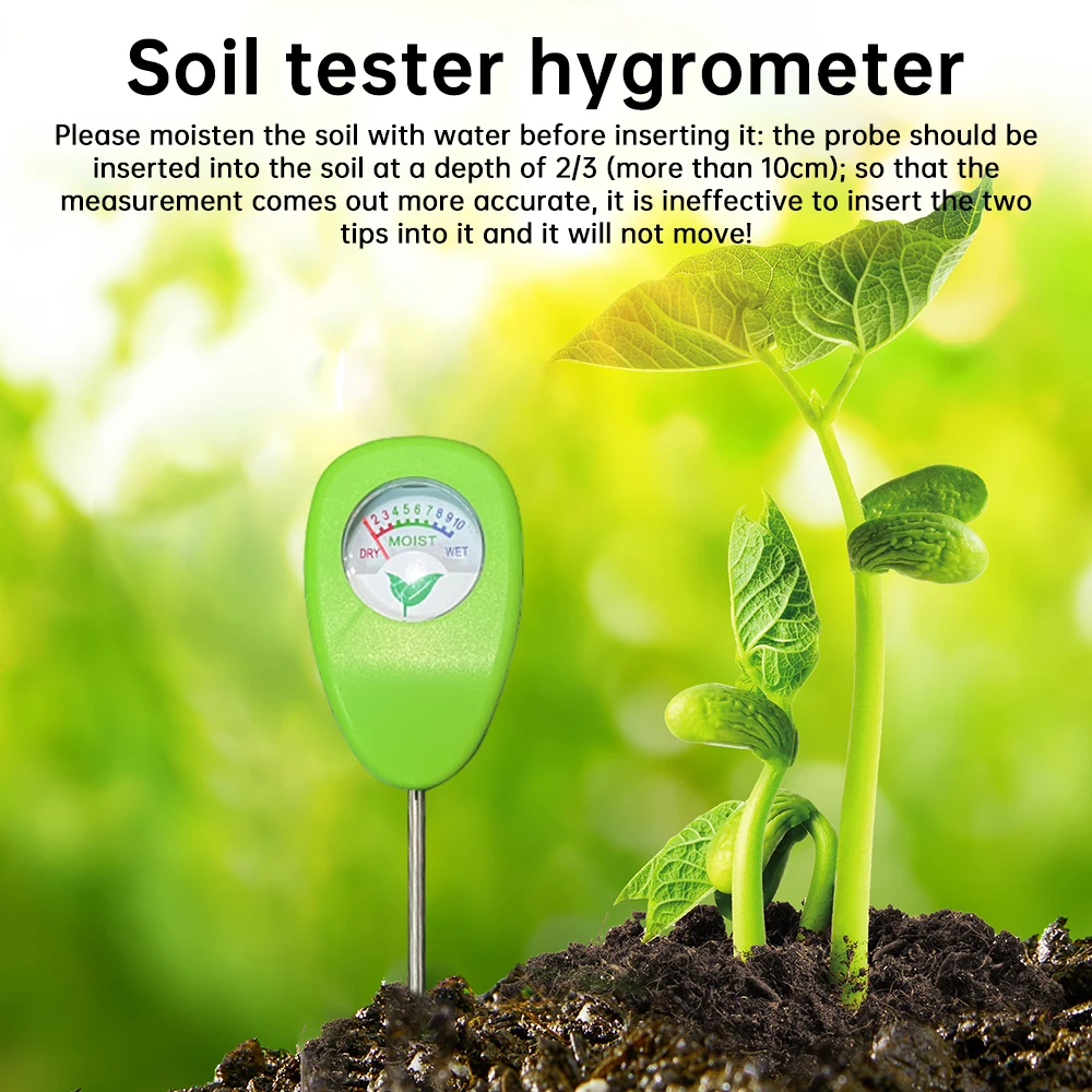 Датчик влажности почвы измеритель цветочное растение инструмент для сухой и