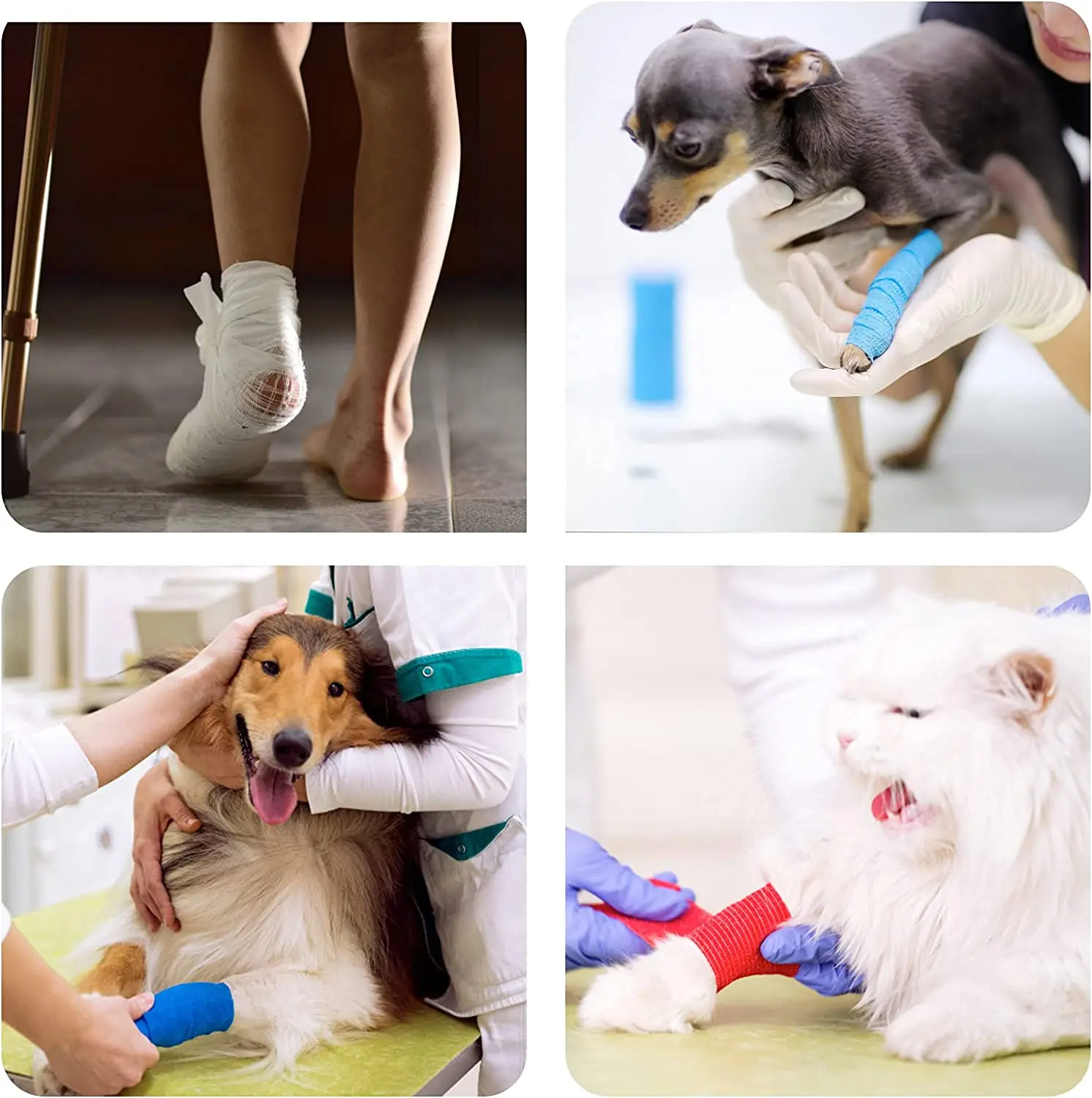 7 5 см медицинская помощь прочная упаковка самоклеящееся средство для животных 12