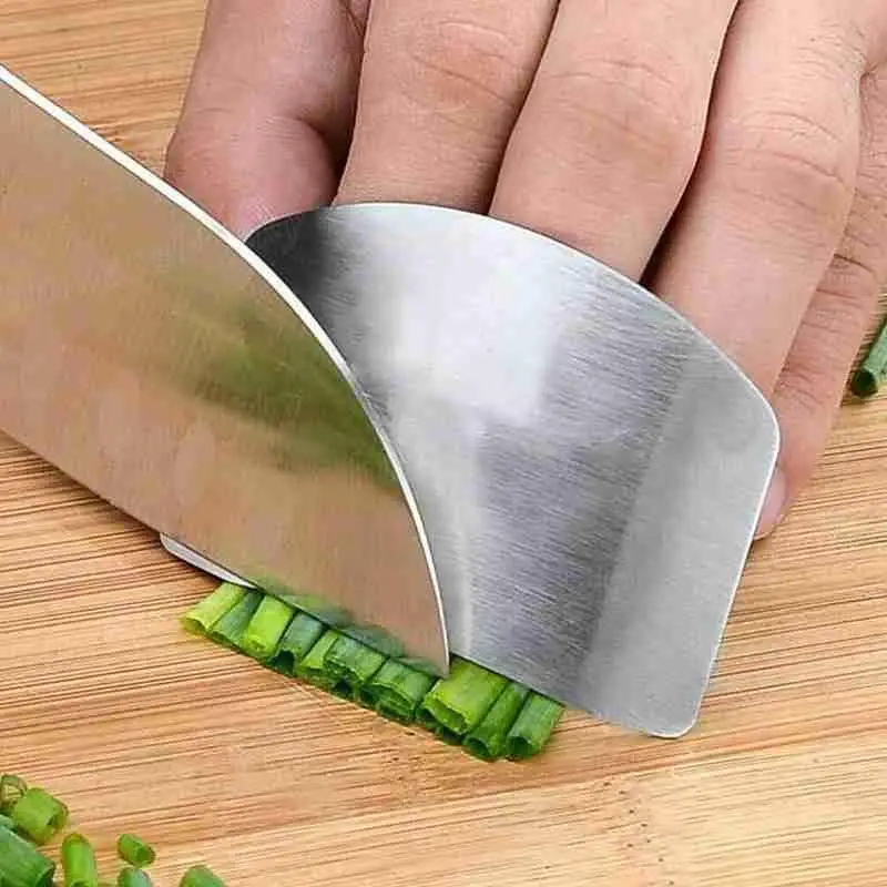 

1pc Steel Finger Guard Vegetable Cutting Hand Guard Tools Protector Kitchen Finger Z5E7
