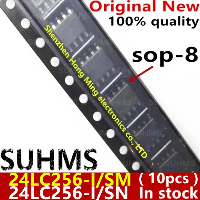 (10 шт.) 100% новый 24LC256-I/SN 24LC256-I/SM 24LC256 24LC256-I 24LC256I 24LC256ISN 24LC256ISM sop8