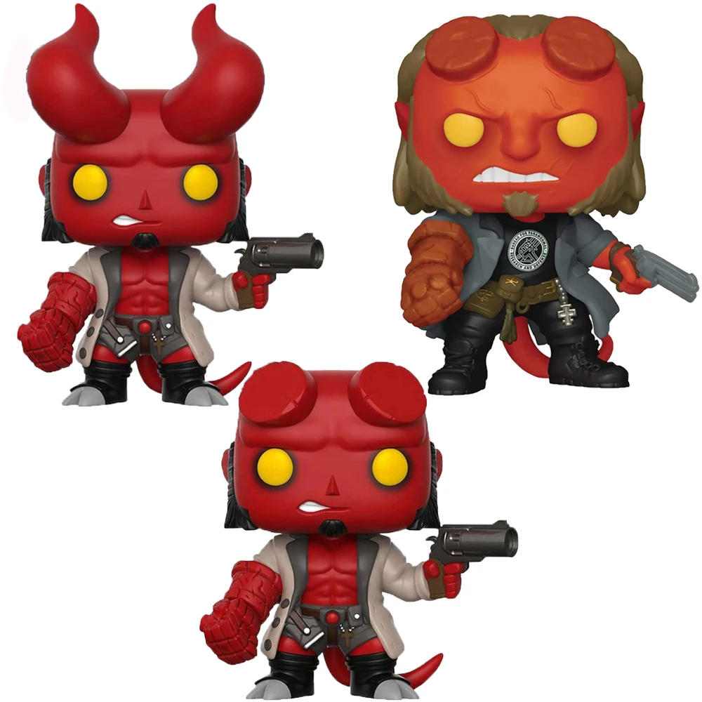 FUNKO поп-Комиксы фильмы Hellboy #01 с курткой HELLBOY (с рожками) Чейз #750 (BPRD рубашка) BPRD