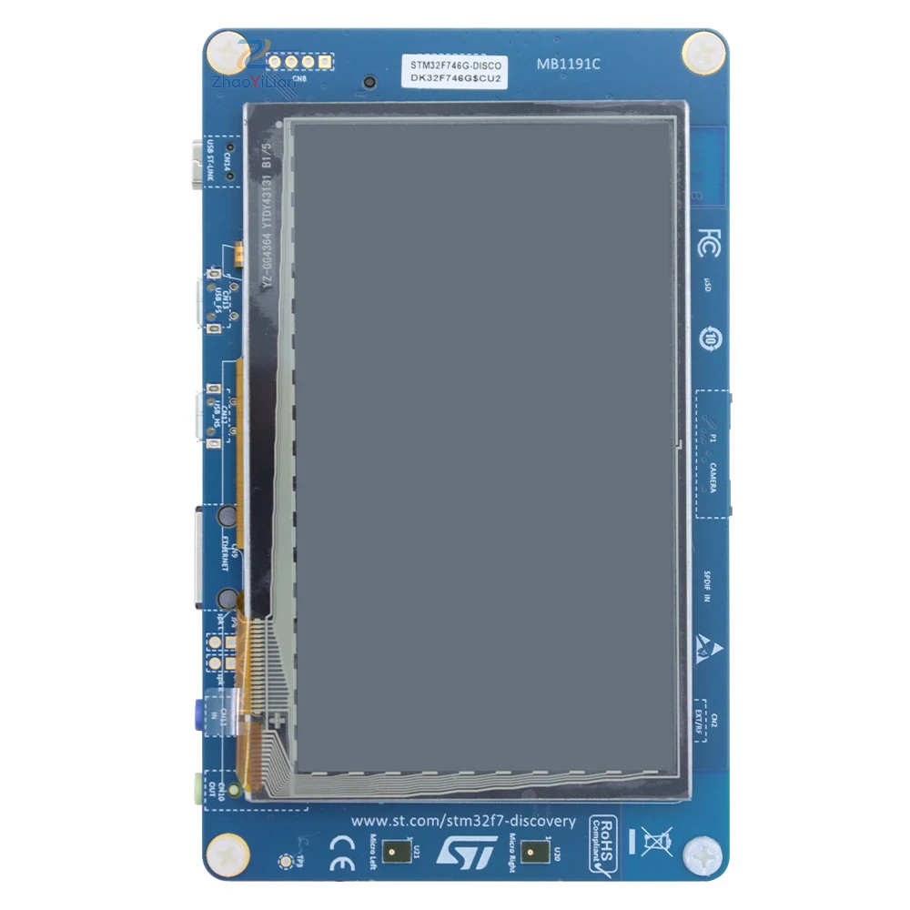 Фото Для STM32F746G-DISCO: Отладочная плата STM32F7 Discovery Board Cortex M7 MCU с STLINK V2 №1
