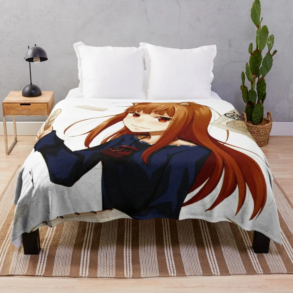 

Флисовое одеяло Horo Spice And Wolf, аниме одеяло Bakugo, Роскошное Одеяло из синели