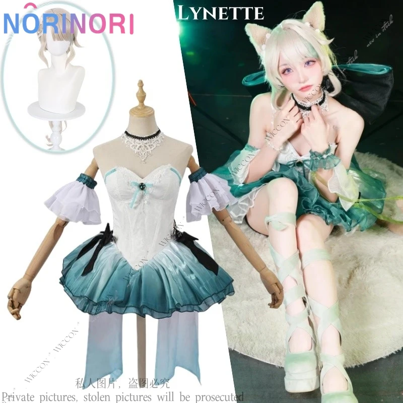 Линетт Косплей Костюм Парик Аниме Игра Genshin Impact Lily Of The Valley Waltz Fanart Comic-Con Маскировка