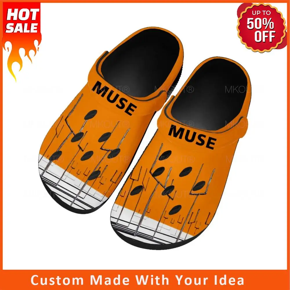 

Muse Rock Band England Home Clogs Custom Water Shoes Mens Womens Teenager Shoe Garden Clog Breathable Beach Hole Slippers Black