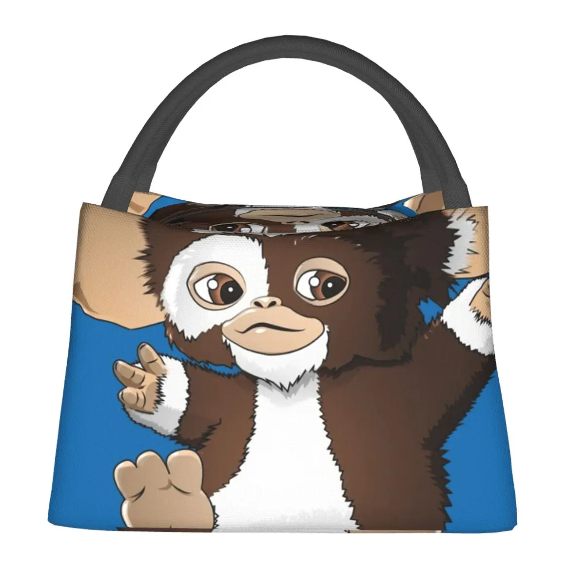 

Gremlins Gizmo The Little Mogwai Lunch Bag Leisure Lunch Box Office Portable Insulated Tote Food Bags Oxford Custom Cooler Bag