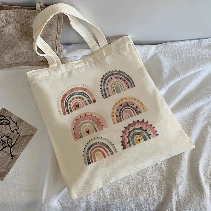 

Многоразовая модная повседневная женская сумка-тоут с мультяшным принтом, Женская дорожная Экологически чистая сумка для покупок на одно п...