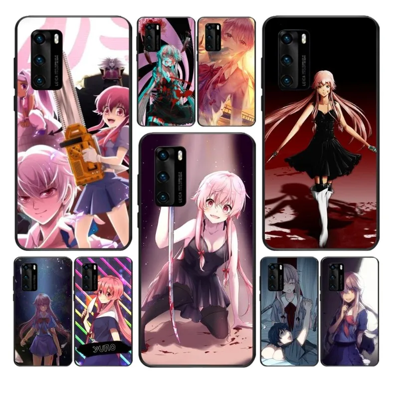 Чехол для телефона с аниме Future Diary Mirai Nikki Huawei Y6 Y7 Y9 Prime 2019 Y9s Mate 10 20 40 Pro Lite Nova 5t