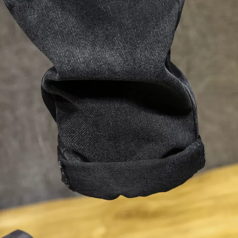 2022New Size 5XL 6XL 7XL Men Stretch Waist Black Gray Jeans 2020 Autumn New Fashion Letter Printing Denim Harem Pants Male Brand