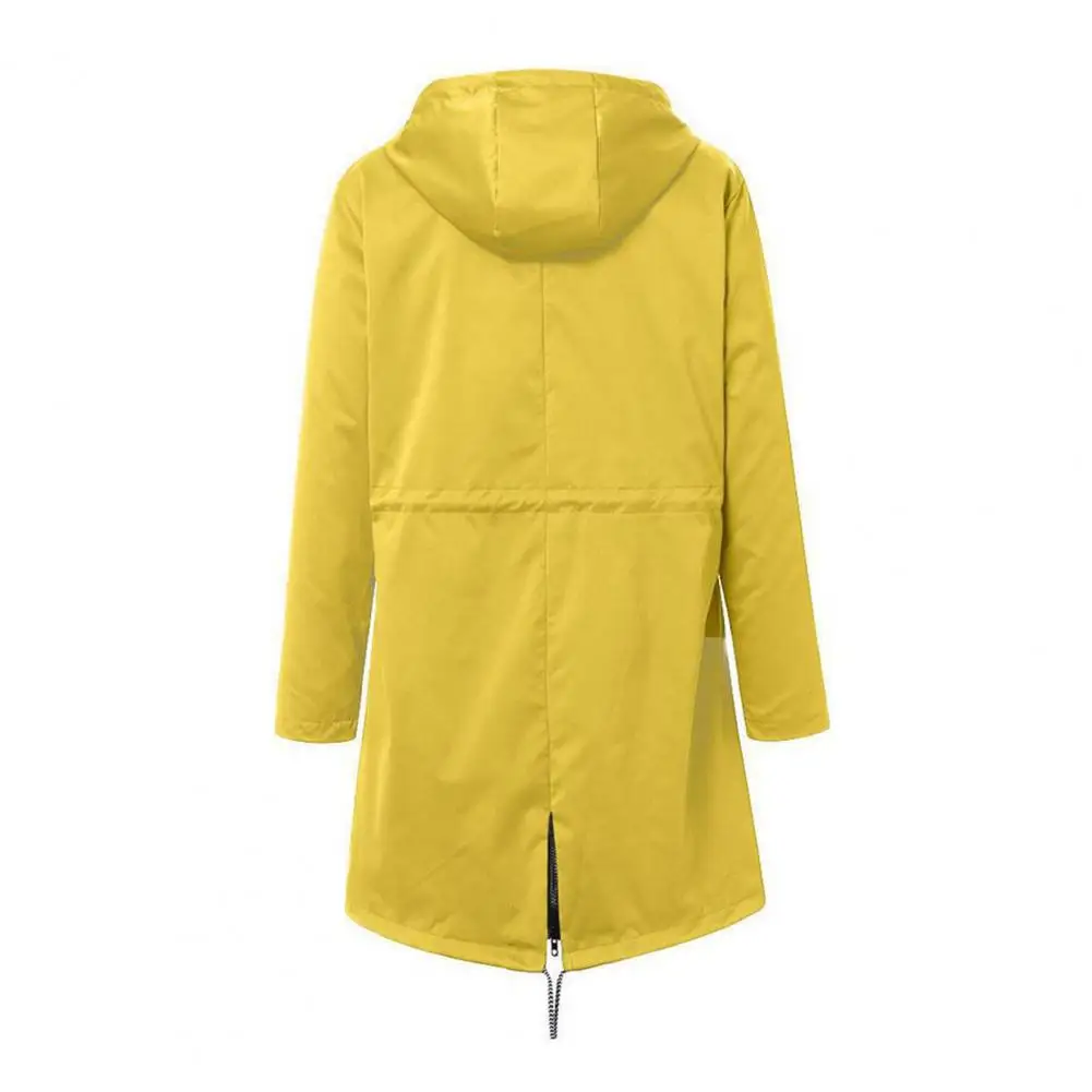 

Свободная куртка, стильные водонепроницаемые куртки с капюшоном для женщин на весну и осень, с удобными боковыми карманами
