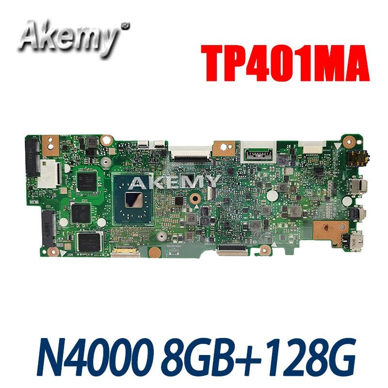 

For Asus Vivobook Flip TP401MA TP401M Motherboard N4000 8GB RAM with 128G SSD