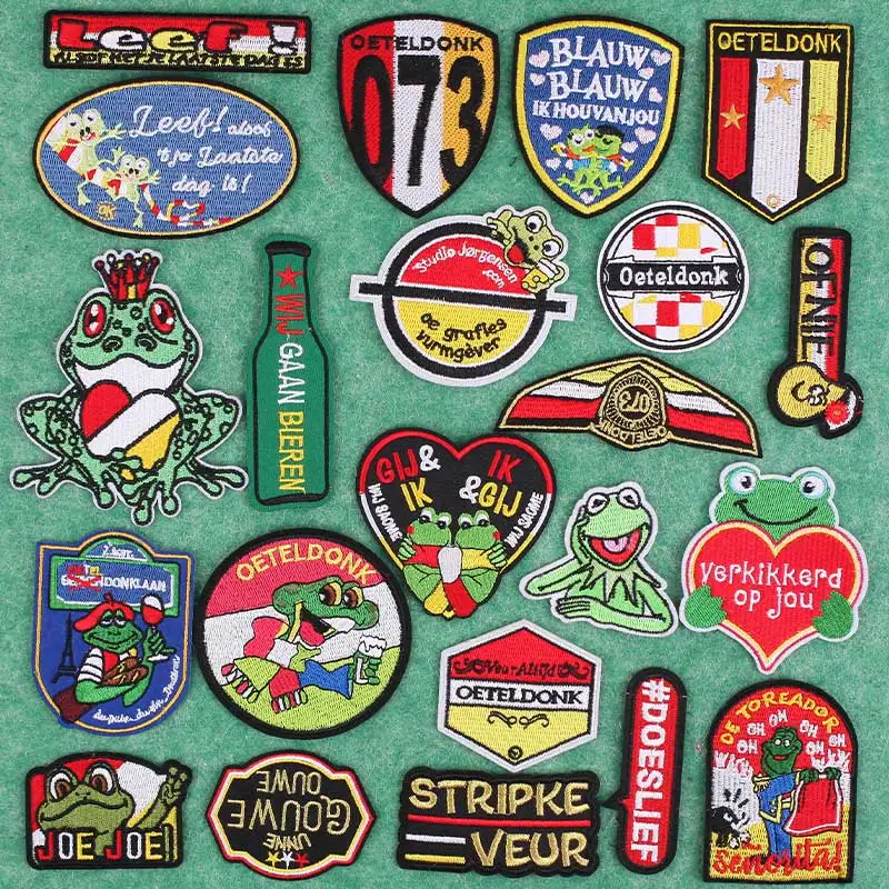Патчи Oeteldonk 2022 с вышивкой и эмблемой для одежды