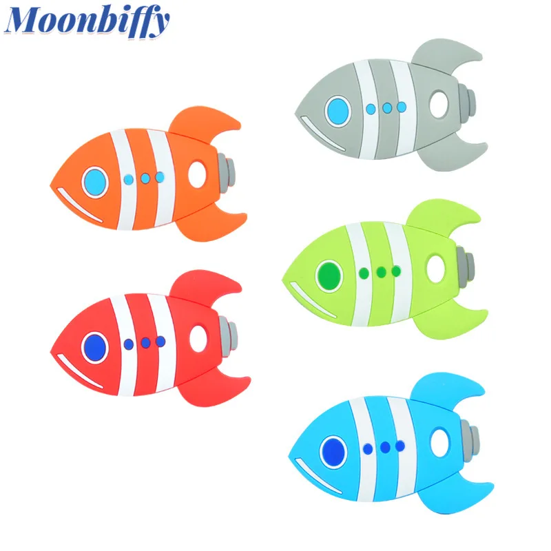 

Silicone Teethers for Baby Rocket Silicone Baby Teether Rodent Baby Teeth Toy Chew Animal Shape Baby Products Nursing Gift Toys