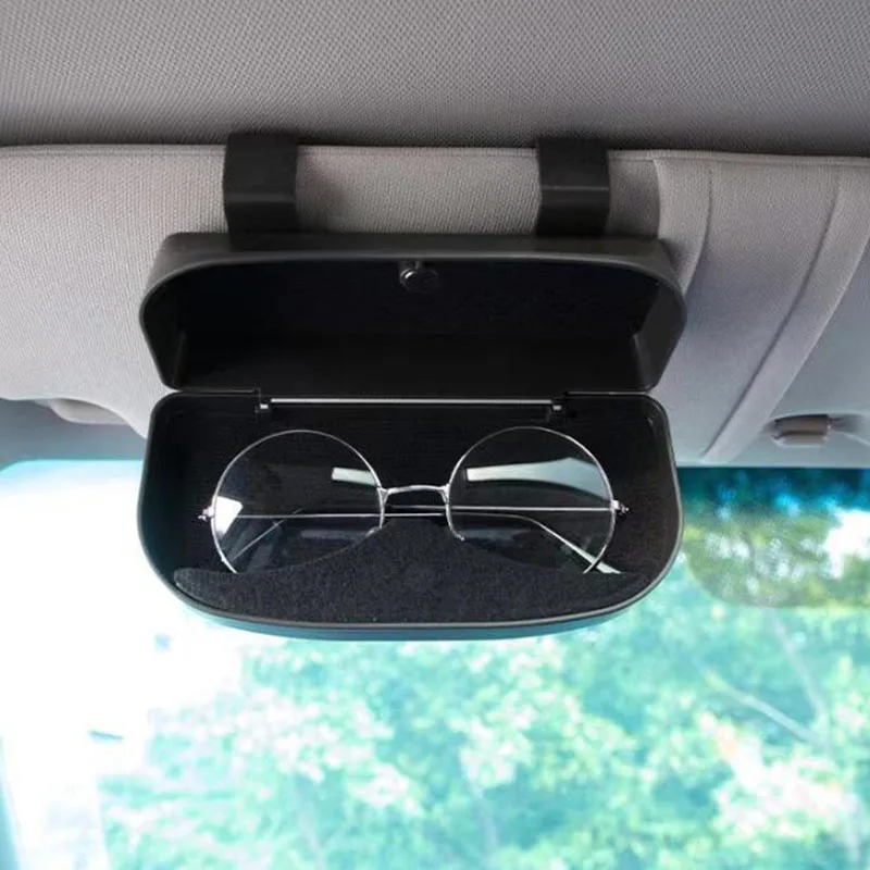 

Держатель для очков магнитный автомобильный солнцезащитный козырек Чехол Органайзер для очков коробка для хранения держатель козырек Сол...