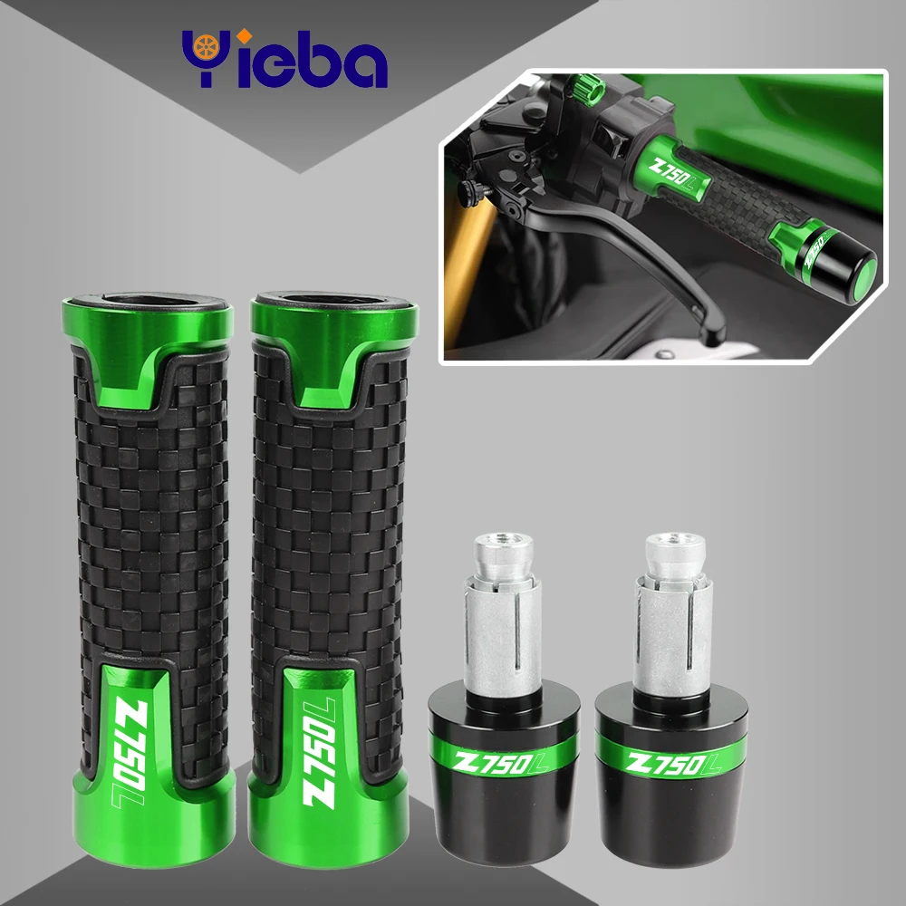 

For KAWASAKI Z750L Z 750 L 2007 2008 2009 2010 Motorcycle Parts CNC 7/8'' 22mm Handle bar Scooter Handle grips handlebar grip
