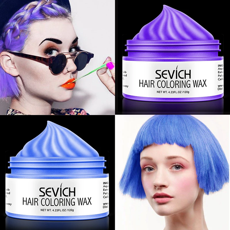 

120g Hair Color Disposable Dyeing Color Hair Mud Quick Shaping Hair Wax 9 Color Hair Cream for Men and Women краска для волос