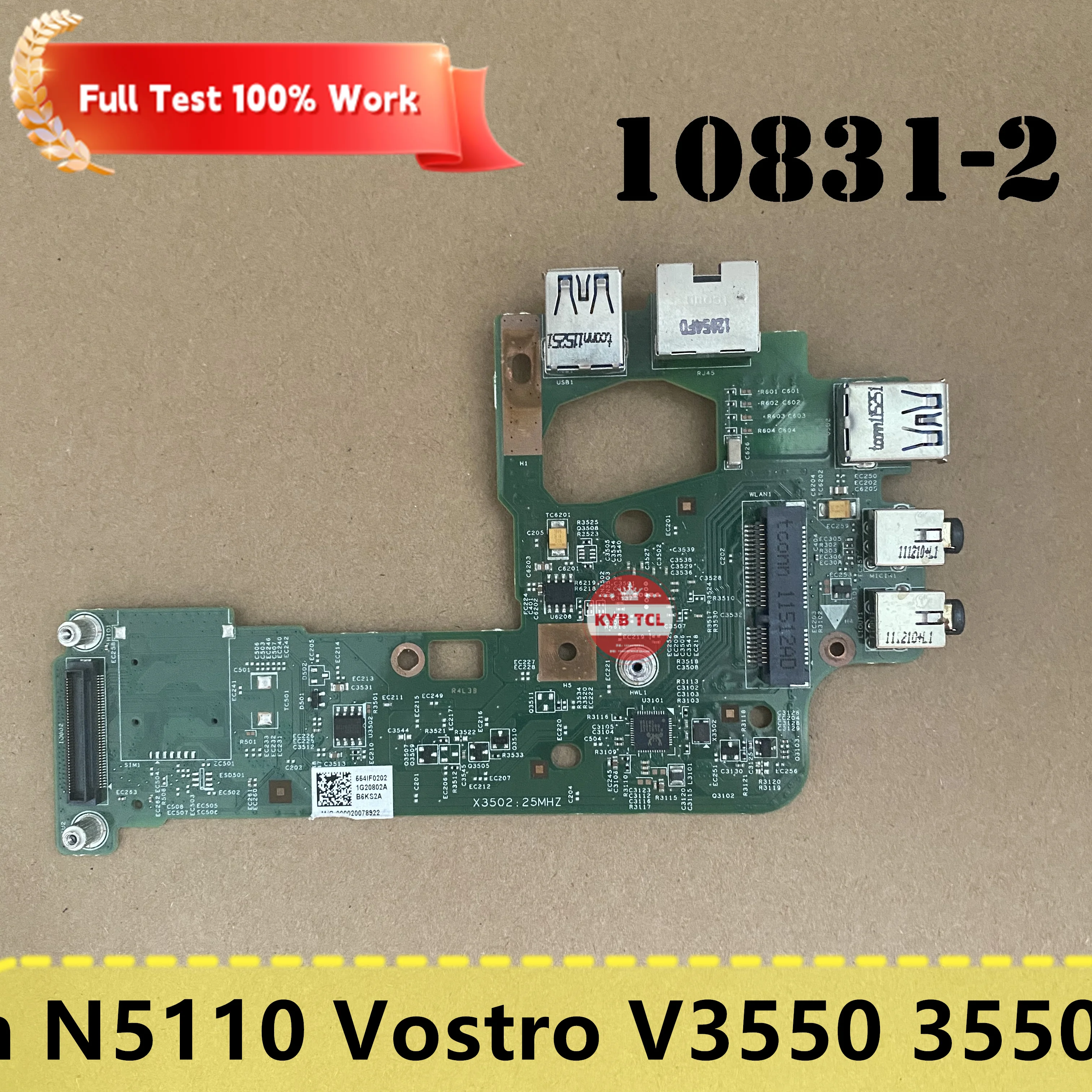 48.4IF20.021 Оригинальный ноутбук для Dell Inspiron 15R N5110 Vostro V3550 3550 аудио Ethernet USB-плата 10831-2