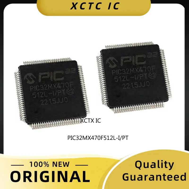 

Original PIC32MX470F512L-I/PT 22+ TQFP-100 32-bit Microcontrollers - MCU 100MHz 2anlg cmp 2I2C 2SPI/I2S 28Ch