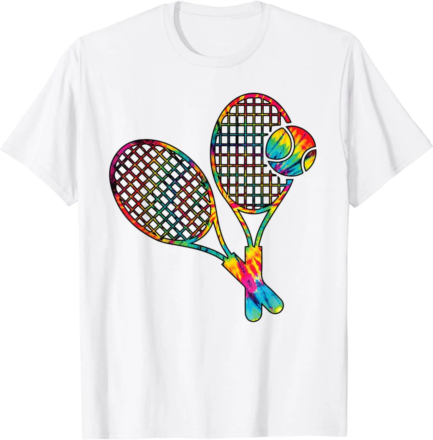 Теннис Tie Dye Rainbow Kids Boys Teenage Men Girls Cool T-Shirt Мужская одежда Топы Футболки с графическим рисунком Уличная одежда Ropa Hombre (art.: 3920c6945a331) - 3920c6945a331