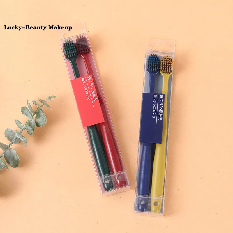 Зубная щетка Lucky-Beauty широкоголовая японская Серия 2 мягкая маленькая пластина |