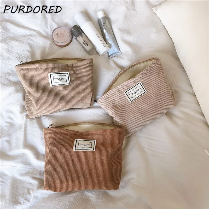 

1 Pc Soft Corduroy Makeup Bag for johanneskulyk user