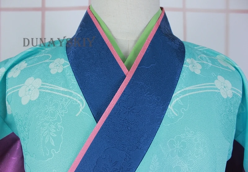 Ретро аниме Мононоке медицинский продавец кимоно Кукурири парик униформа