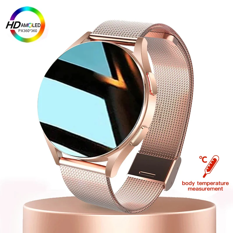 

ZODVBOZ AMOLED Smart Watch Women Custom Dial Answer Call Temperature Monitoring Sport Watches Men Waterproof Smartwatch For Girl